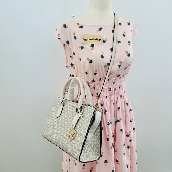 Michael kors purse Sheila Medium Satchel LT Cream - Picture 9 of 9